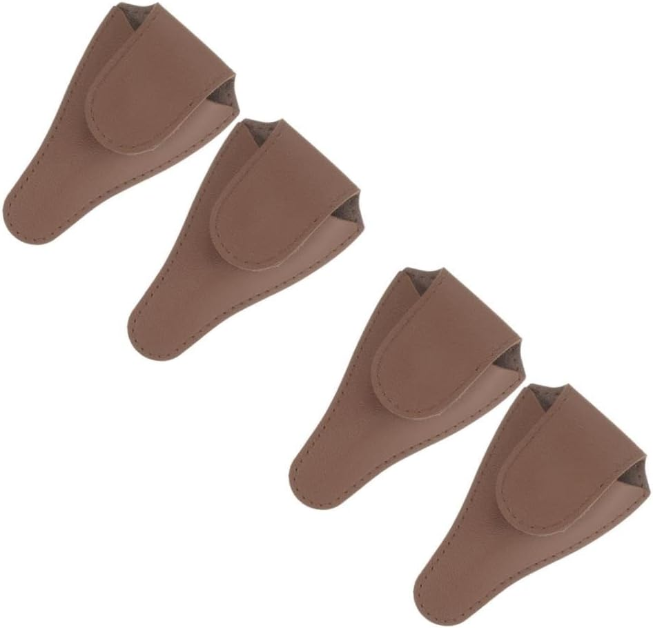 Ipetboom 4Pcs Pu Nail Scissors Holder Cuticle Clipper Protectors Manicure Pedicure Tool Cover for Toenails Manicure Supplies image number 3