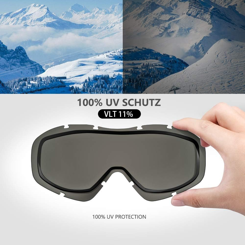 Outdoormaster OTG Ski Goggles - over Glasses Ski/Snowboard Goggles for Men, Women & Youth - 100% UV Protection - 03Vlt 46 image number 7