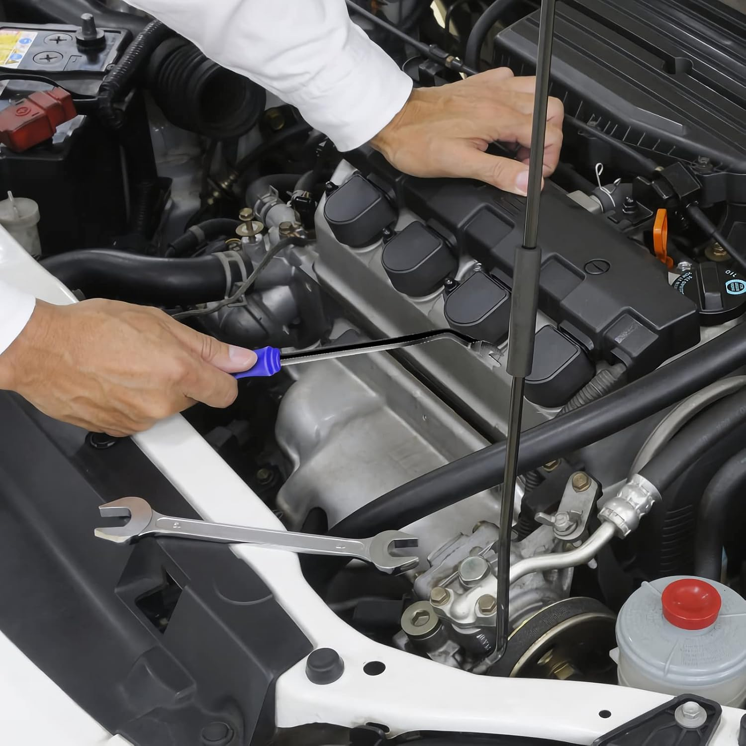 XBRN Auto Trim Removal Tool Kit,13 Pcs Car Panel Door Window Tools Kit,Auto Clip Fastener Remover Pry Tool Set Blue image number 5