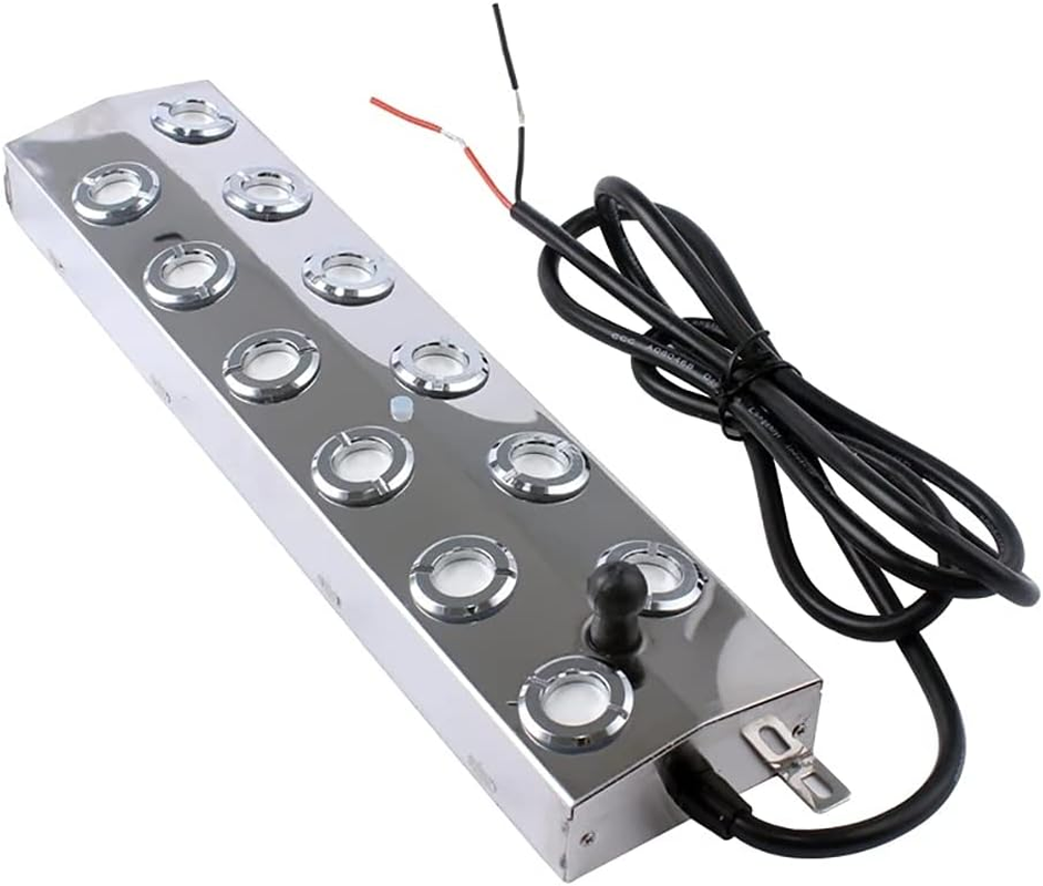 12 Heads Mist Maker Ultrasonic Mist Fogger Air Humidifier Water Fountain Fog Maker Machine Stainless Steel Fogger image number 5