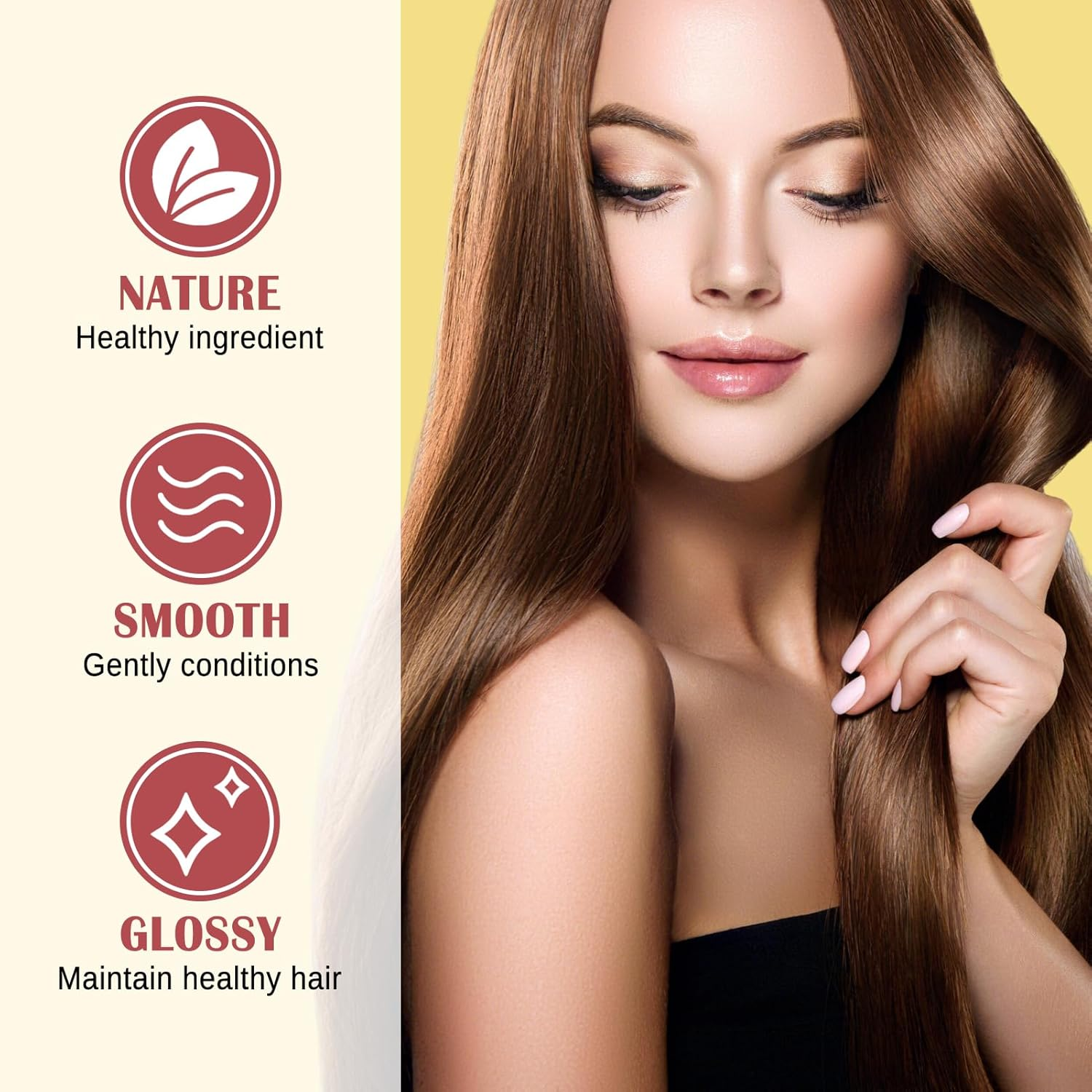 2 X Coconut Heat Protection Spray Thermal Protection for Hair Travel Size Paraben and Dye Free Treatment image number 3