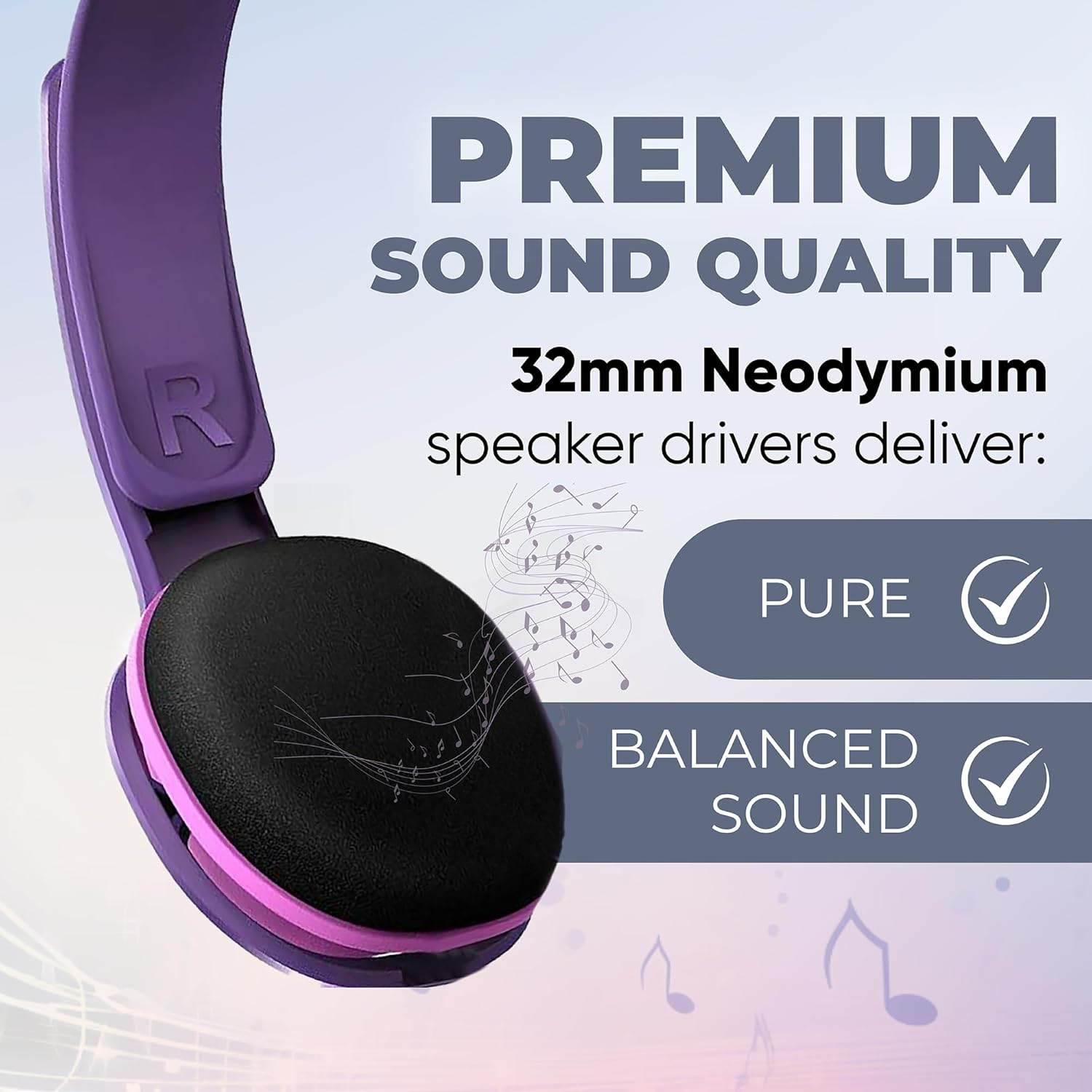 Philips SHK2000PK Kids Over-Ear Noise-Isolating Headphones, Maximum Volume Limited - Pink