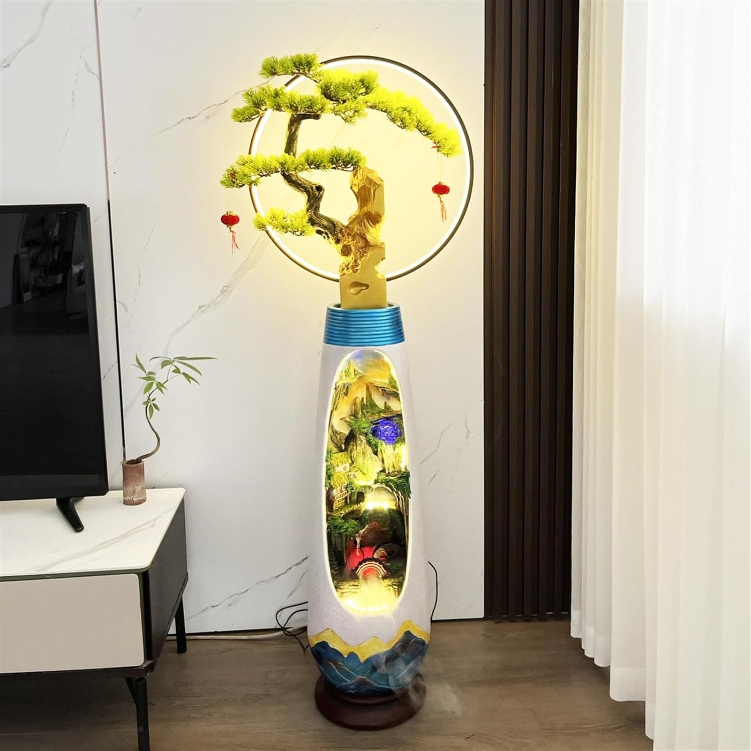 Outdoor Fountain Modern Simple Circulation Water Decoration, Living Room Courtyard Rockery Fountain, Humidification(L) image number 3