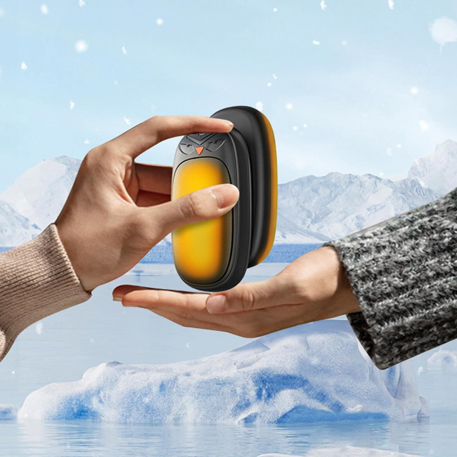 2 Pack Hand Warmer Rechargeable,Portable Electric Hand Warmers,Warmth Pocket Heater,3 Heat Settings,Fun Practical,2 in 1 Electric Hand Warmer for Winter Outdoor,Camping,Essentials,Gift image number 1