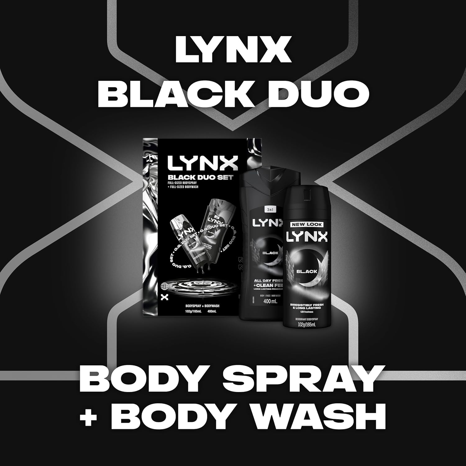 LYNX Giftset Duo Black R25 565 ML image number 4