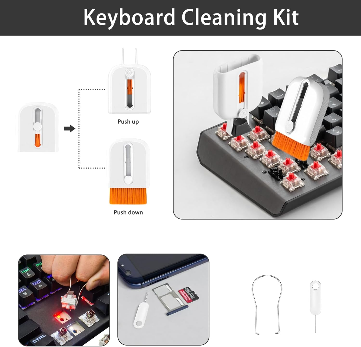 20 in 1 Multifunctional Cleaner Kit for Electronic Devices, Keyboard, Airpod, Camera, Phone, Screen image number 1