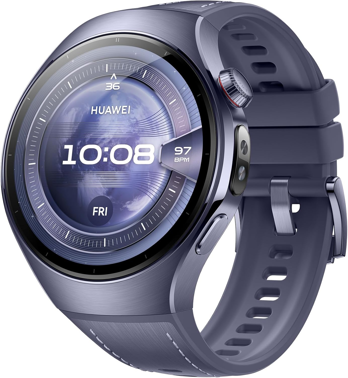 Huawei Watch 5, 42Mm Smartwatch, Multi-Sensing X-TAP, Health MOT, Real-Time Fingertip Blood Oxygen, up to 7 Days Battery Life, Esim, 904L Stainless Steel, Ios & Android, Beige