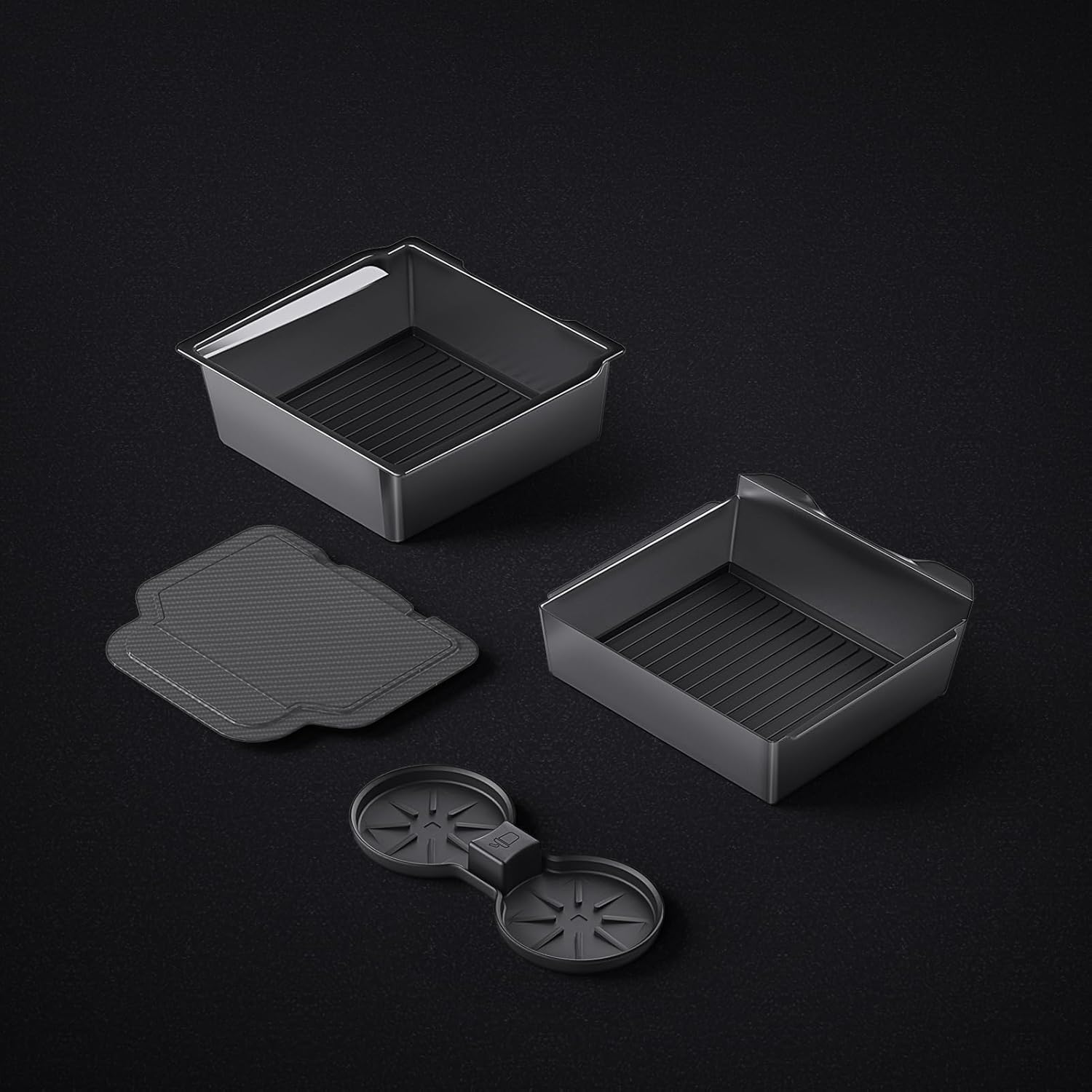 Tesla New Model Y Juniper & Model 3 Center Console Organizer (Dual-Layer Storage, Smooth Sliding) &ndash; Compatible with Model 3 (2024-2025) / New Model Y Juniper Accessories image number 6