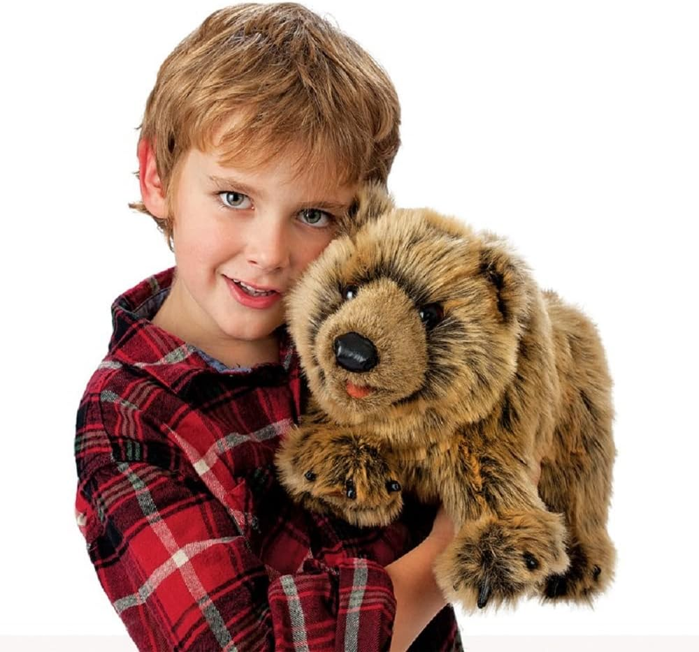 Folkmanis Puppets Grizzly Bear Hand Puppet image number 2