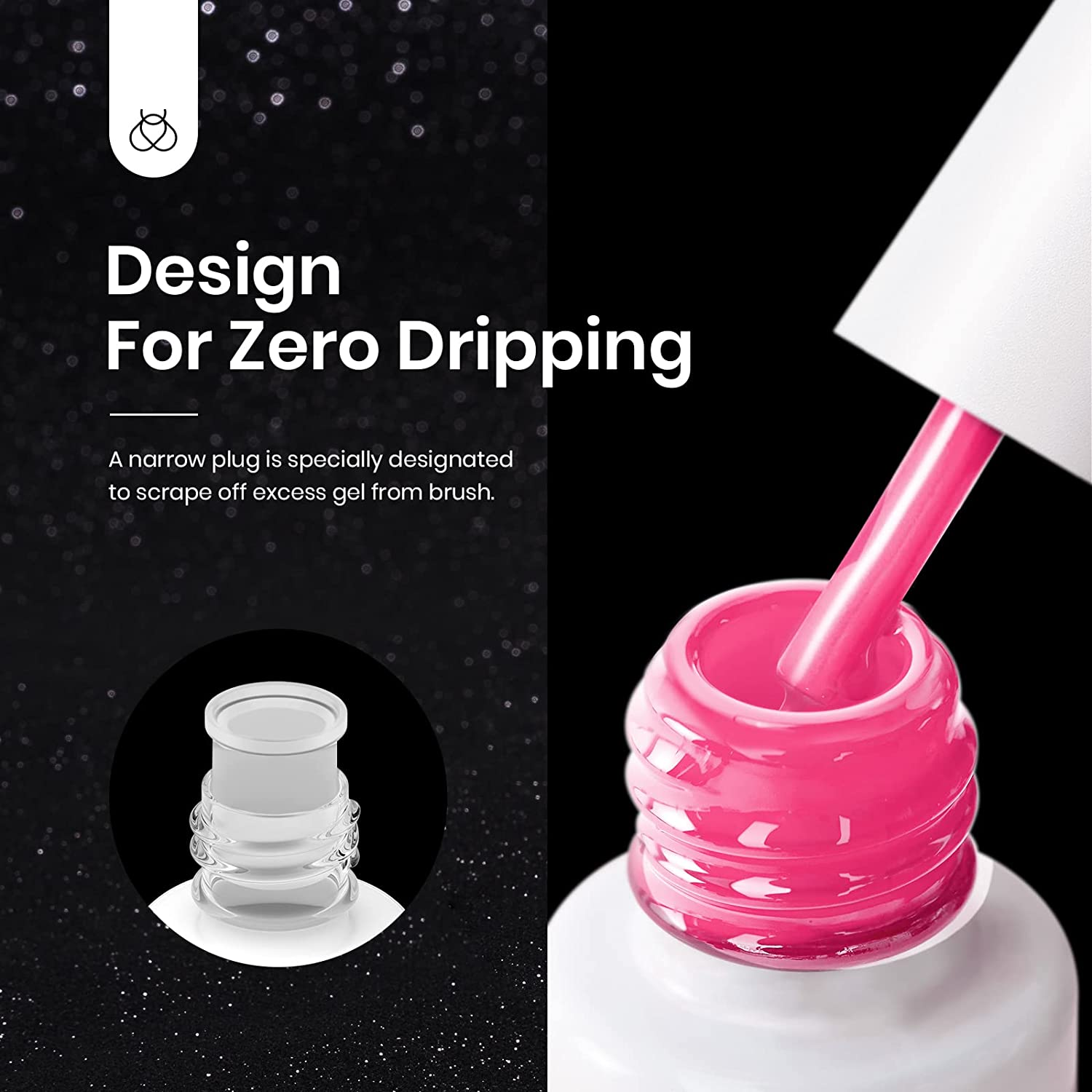 Beetles Gel Polish Gel Polish Neon Glow in the Dark Gel Liner Nail Polish - 6 Colors Luminous Green Blue Hot Pink Liner Nail Art Gel Soak off Led Nail Lamp Fluorescent Bright Glows Pink image number 4