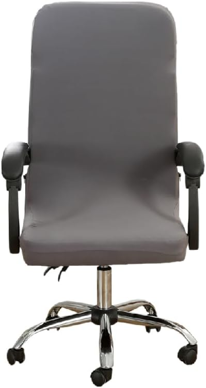 1-Piece Office Chair Cover (Black, Regular) - Stretchable & Easy to Clean, Modern Style, Perfect for Office Chairs