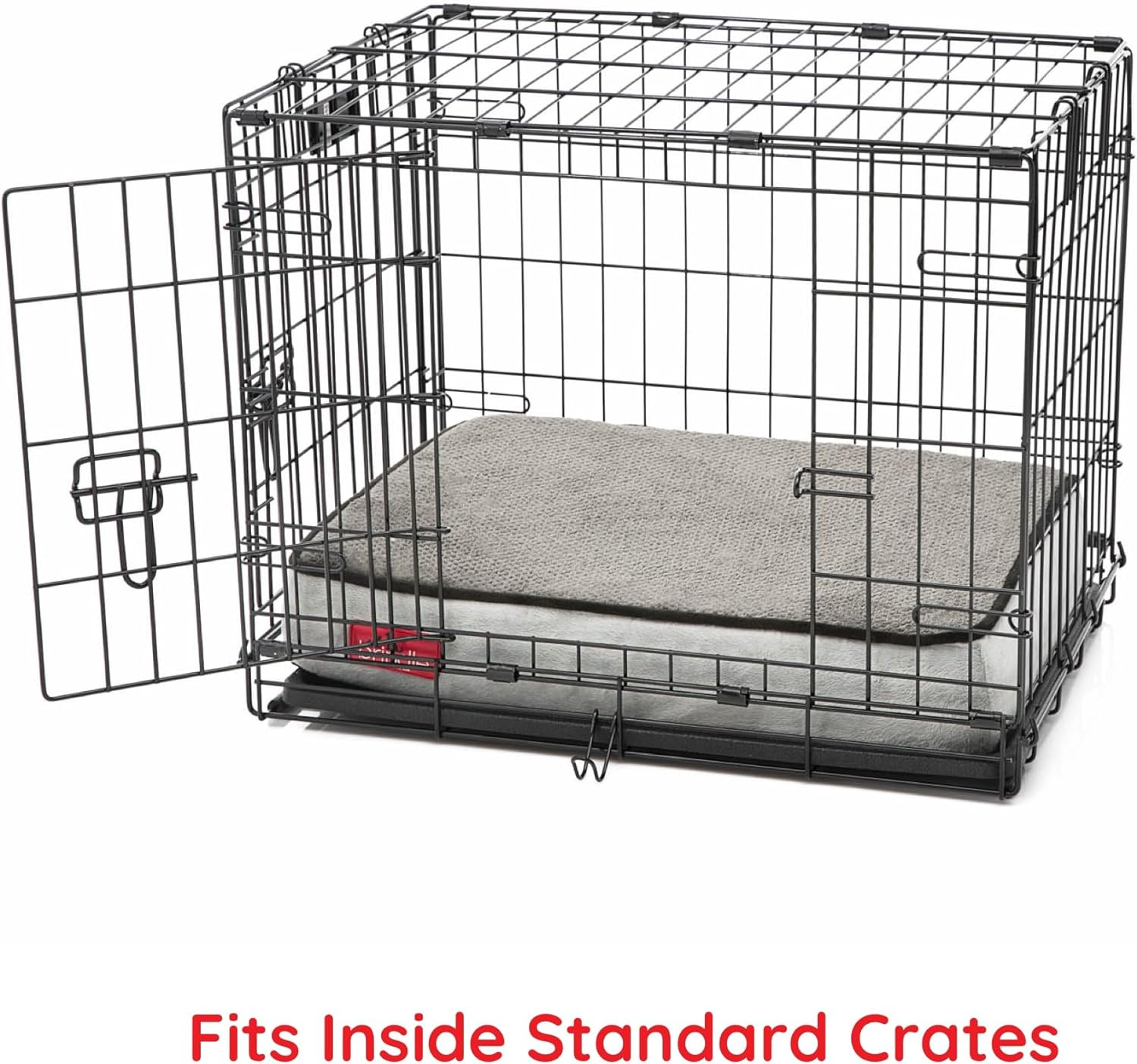BRINDLE Waterproof Memory Foam Pet Bed - Removable and Washable Cover - 4 Inch Orthopedic Dog and Cat Bed - Fits Most Crates image number 2