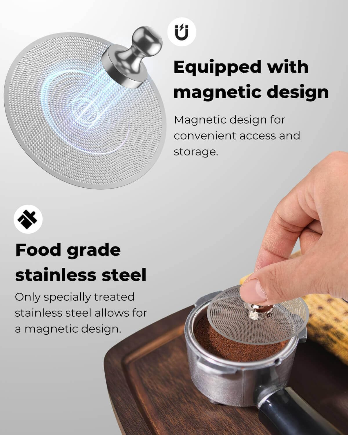 3 Pcs 58Mm Espresso Puck Screen - 0.2Mm Ultra Thin Puck, Stainless Steel Reusable Coffee Filter, Compatible with Espresso Machine 58Mm Portafilter Basket image number 1