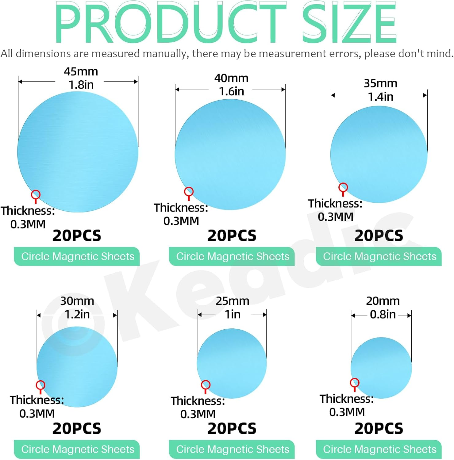 Keadic Magnetic Strip for Cabinet Lighting (Round) image number 6