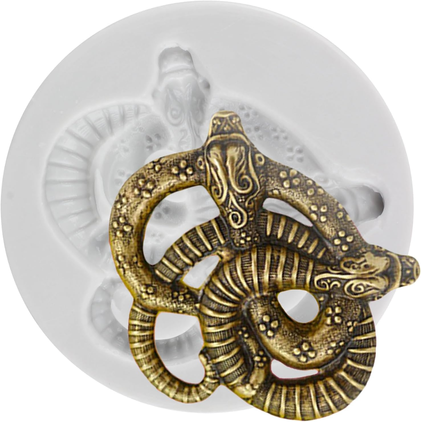 Snake Silicone Fondant Moulds Snake Chocolate Baking Mould Reptile Animal Mould for Sugarcraft Cake Decorating Cupcake Topper Rubber Paste Candy Polymer Clay