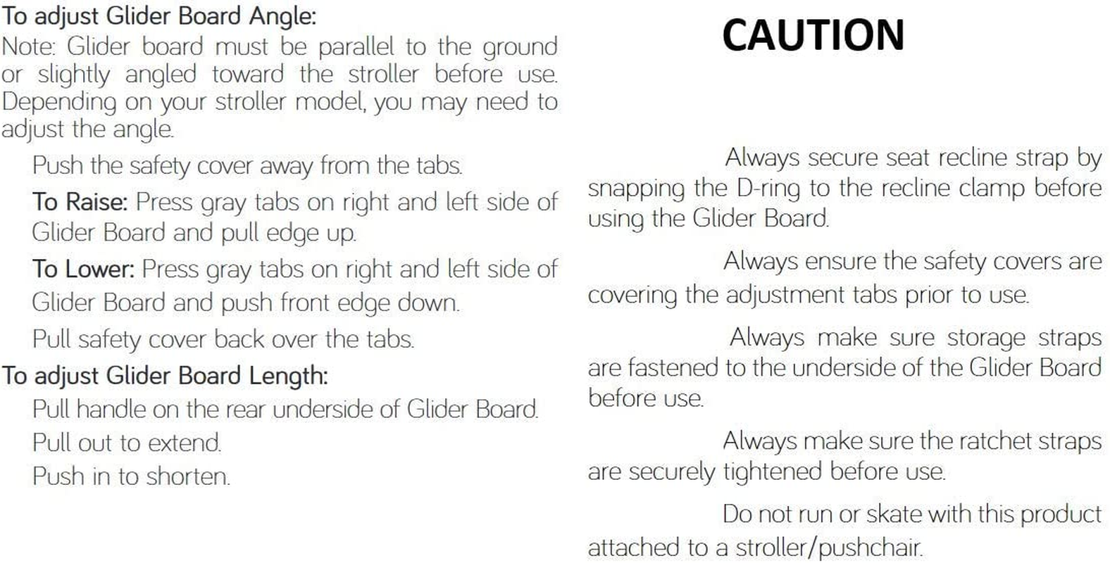 Baby Jogger Glider Board, Black image number 2