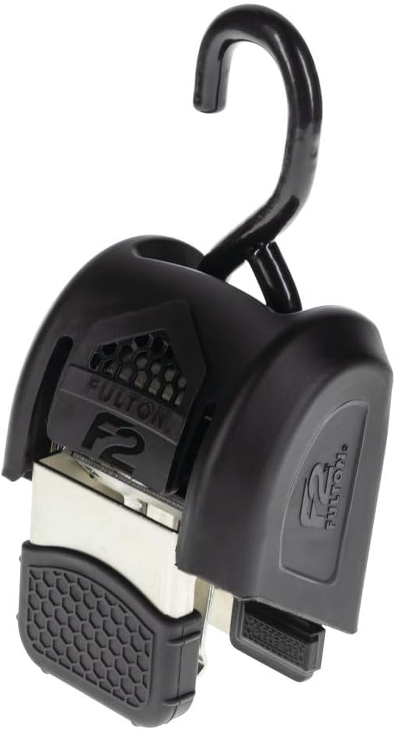 Fulton 2062000 F2 Retractable Boat Transom Tie down Straps (Pair of 2), 2 X 43 Inches Ratchet Tie down Straps, 833 Lbs. Capacity, 2,500 Lbs. Break Strength image number 5