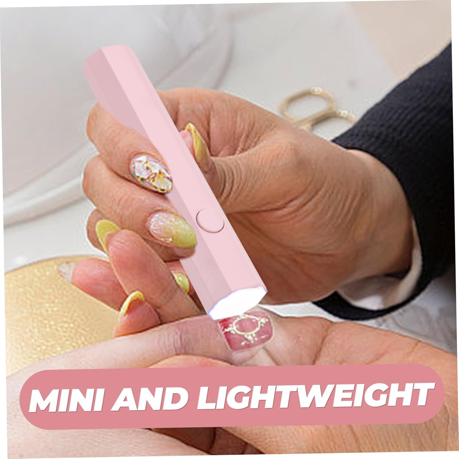 HAPINARY Gel Nail Lamp Mini Uv Nail Dryer Portable Manicure Dryer for Home Travel image number 5