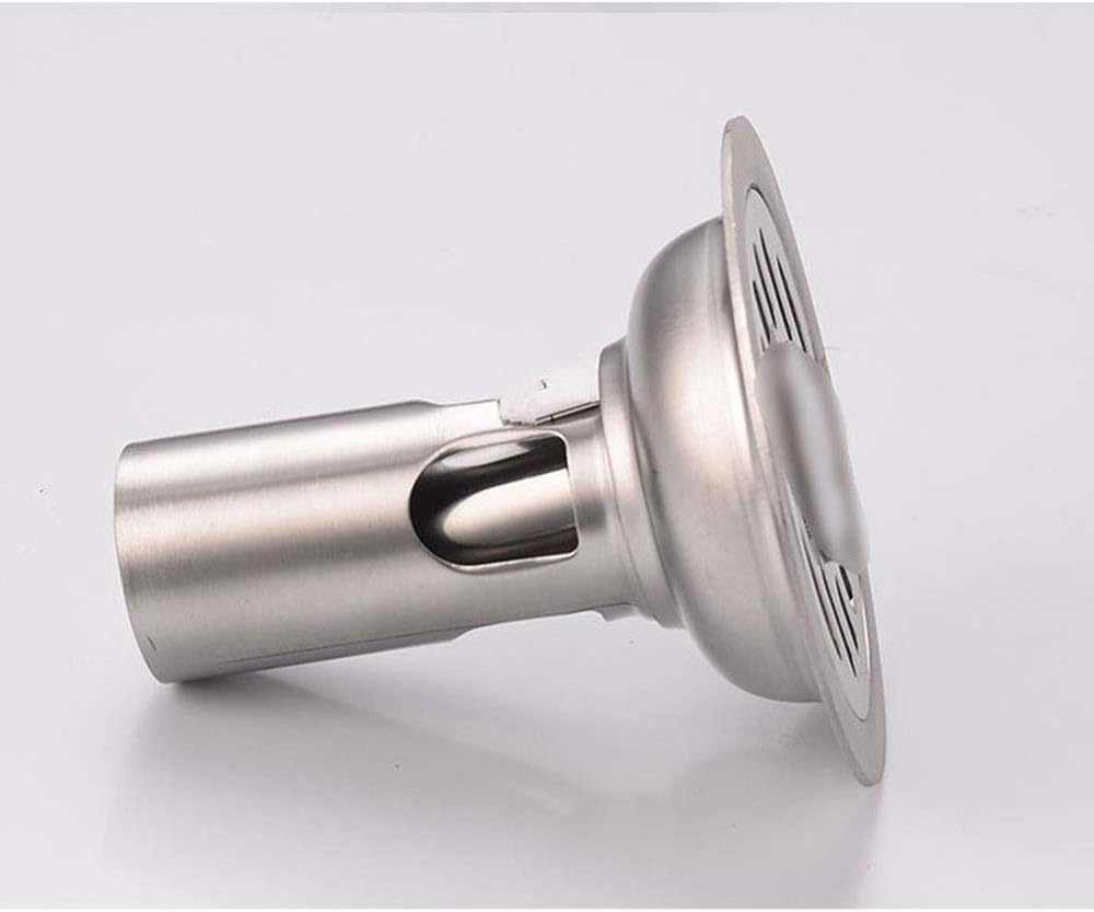 Sagasave 100Mm X 100Mm round Deep Water Floor Drain, Stainless Steel Brushed Surface Shower Drain, Floor Drain for Bathroom Toilet Kitchen Laundry Garden image number 4
