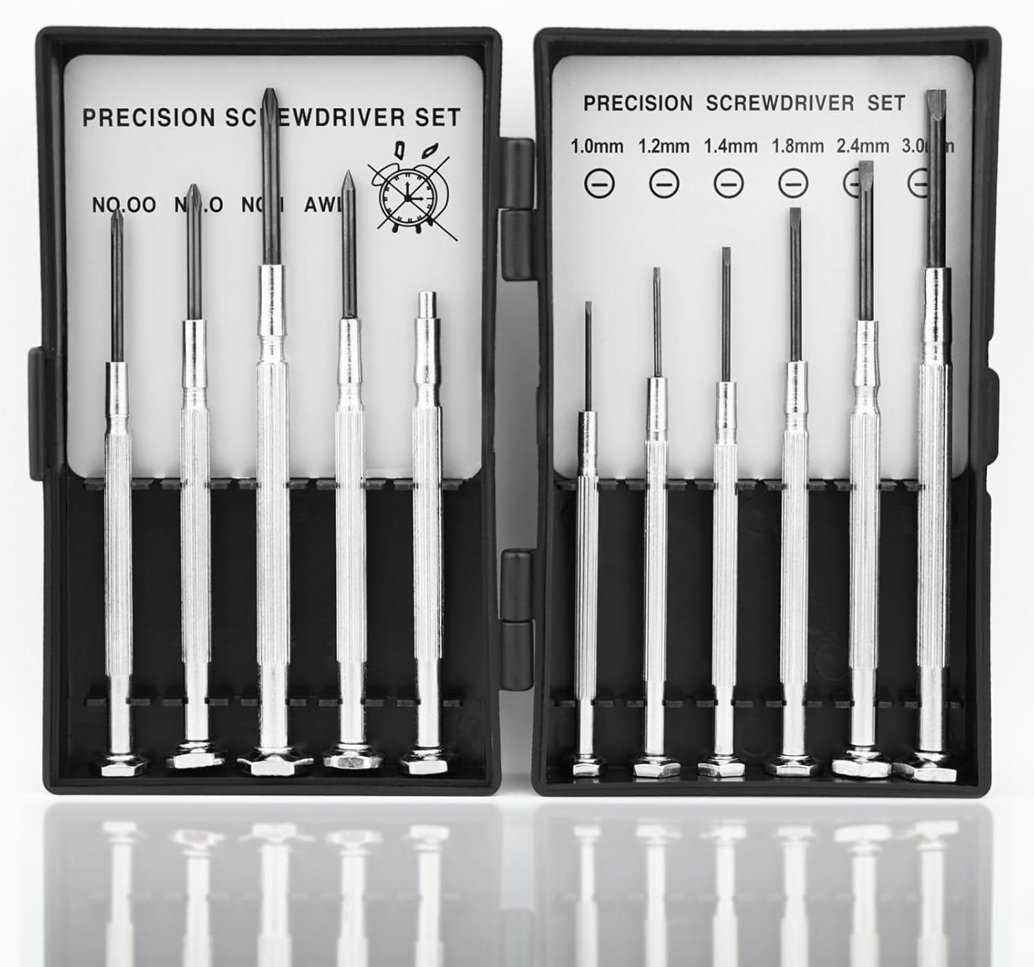 11PCS Screwdriver Set, Small Screwdriver Sets, Mini Screw Driver Set, Professional Screwdriver Set for Repairing Watch, Jewelers, Eyeglasses, Computer, Laptop, Electronic W/Storage Box image number 1