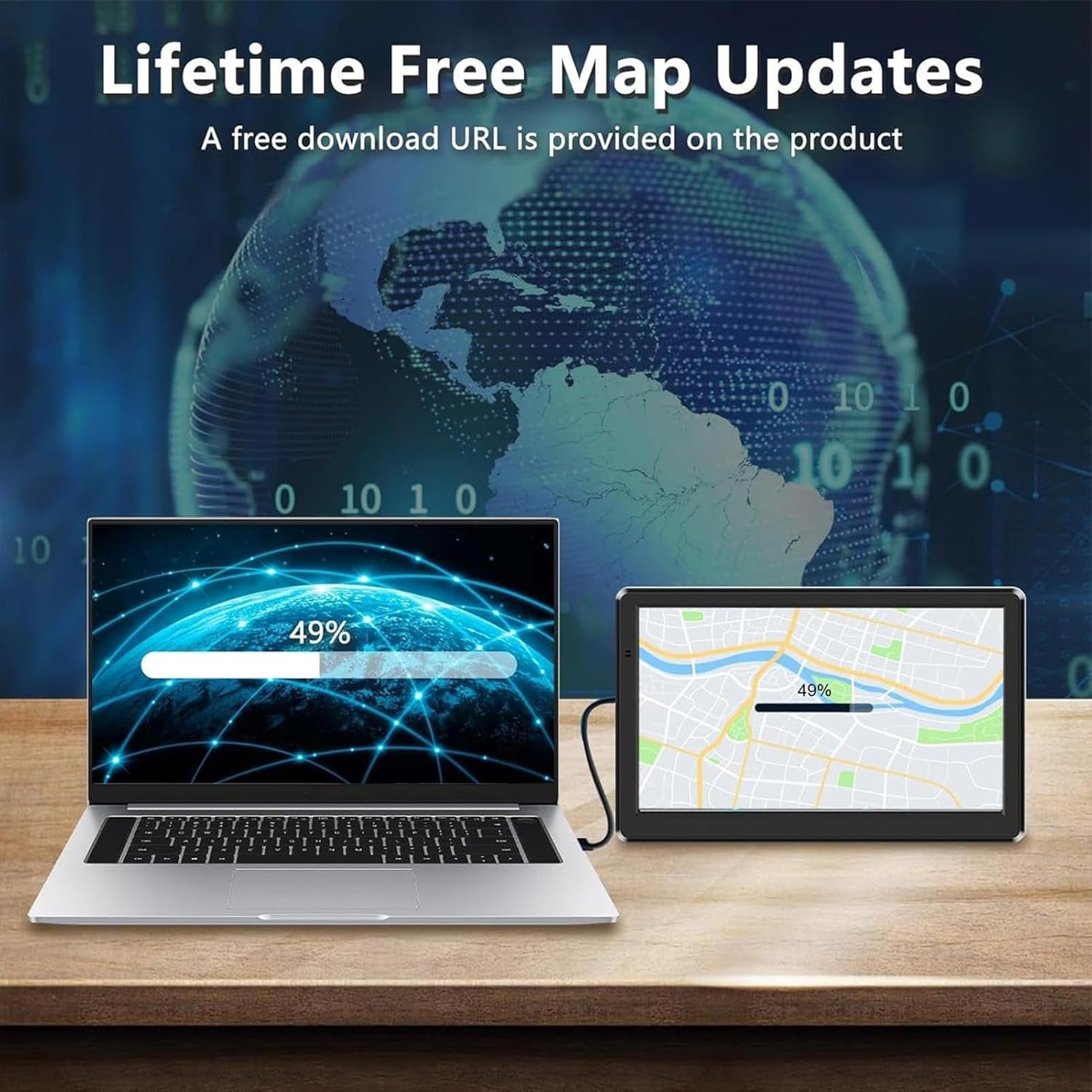 Car GPS Navigation | 18 Cm Screen with Vehicle Equipment | Touchscreen Maps Display for Long Vehicle Travel - Europe image number 2