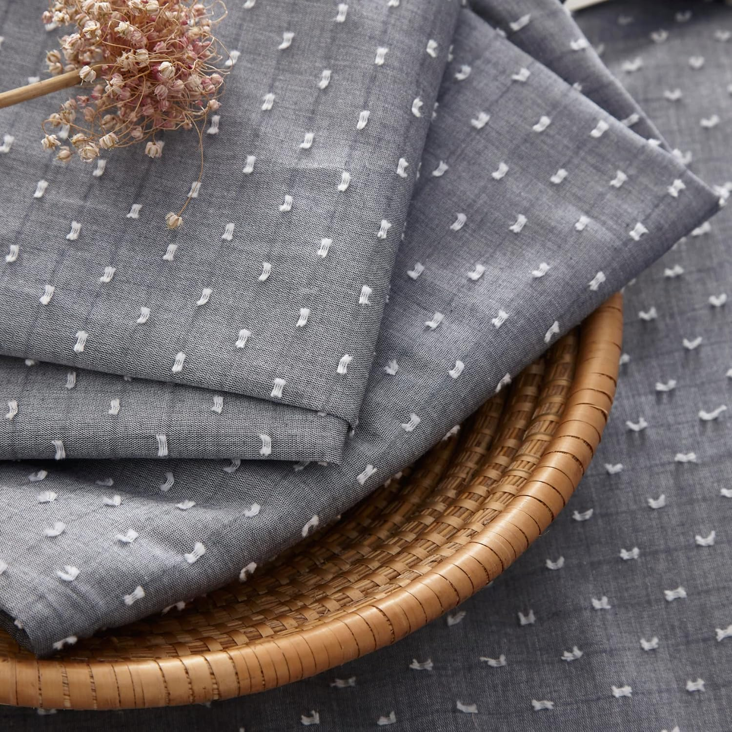 Appletree Loft - Waterford - 100% Cotton Duvet Cover Set - King Bed Size in Blue image number 6