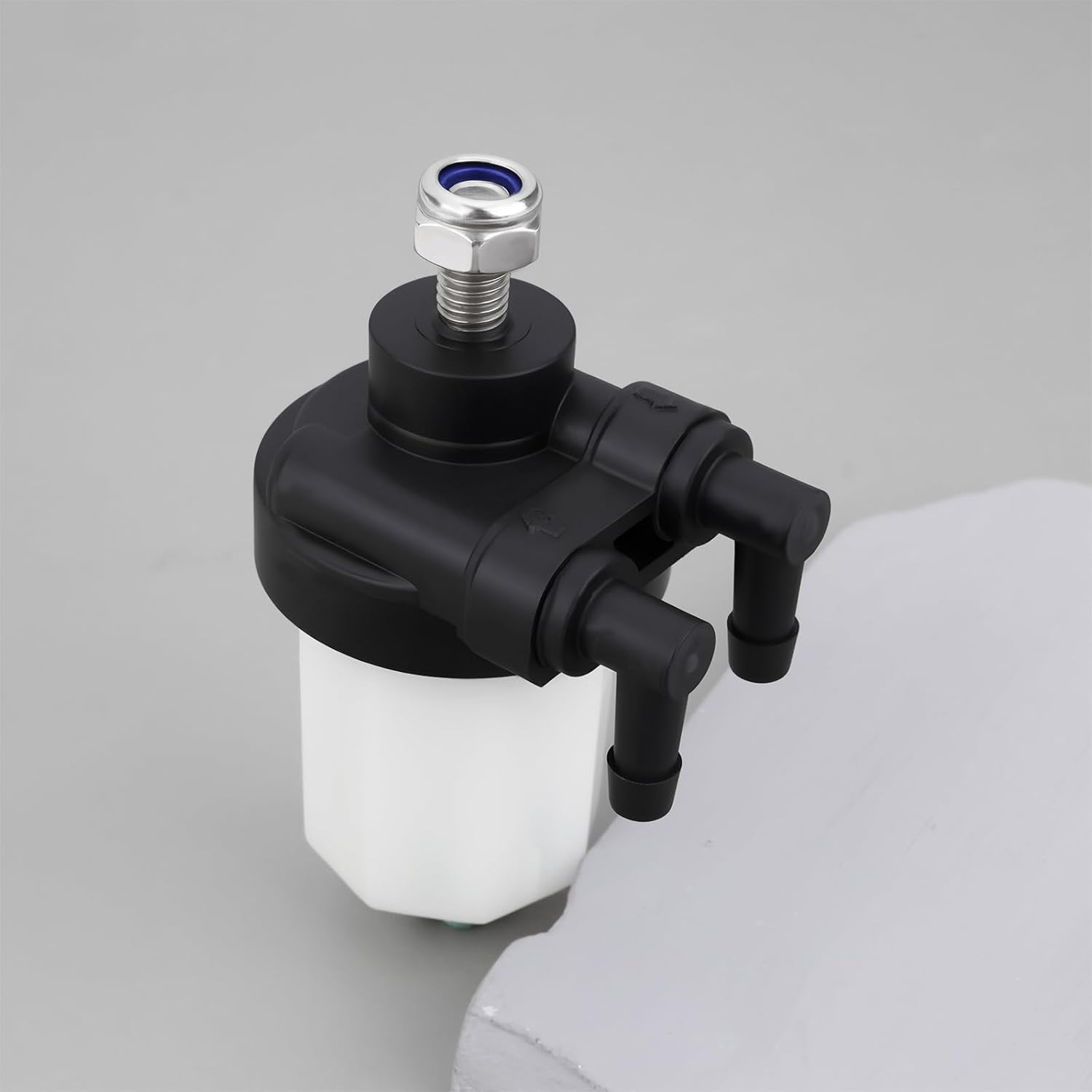 Emagtech 1Set Fuel Filter with Nut 35-8M0088825 Compatible with Mercury Mariner Tohatsu 25HP 30HP EFI Outboard Motors image number 1