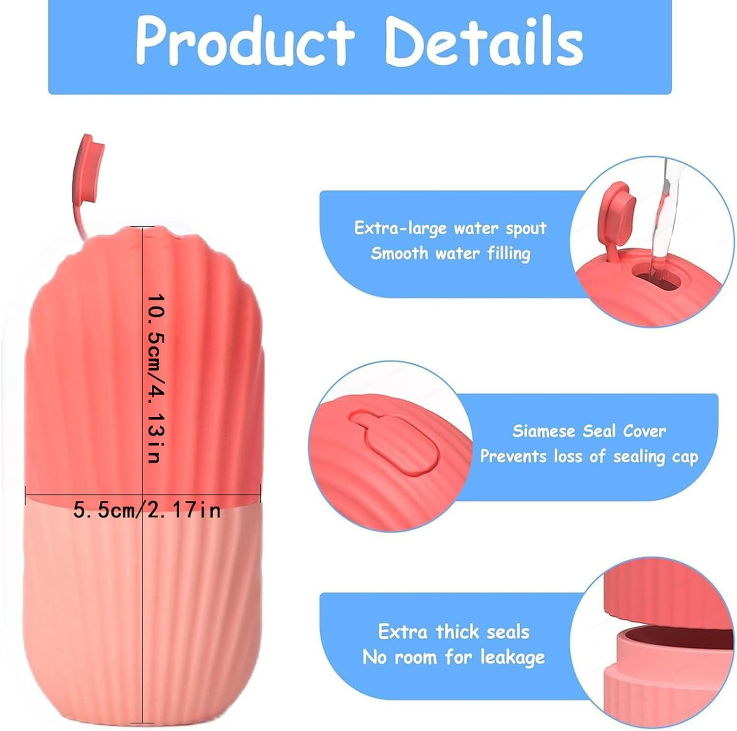 Silicone Ice Face Roller,Eye Facial Beauty Skin Care Tools，Reusable Silicone Mold Face Massage，Apply Ice for Shrink Pores anti Wrinkle Reduce Puffiness Improve Skin Elasticity. (Pink) image number 4