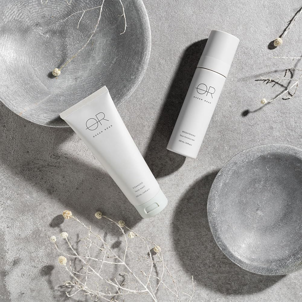 Ocean Road Everyday Brightening Bundle &ndash; Foaming Face Wash (100Ml) with Jojoba Esters & Brightening Face Moisturiser (100Ml) with Kakadu Plum &ndash; Ethically Sourced, Australian Made Skincare for Radiant, Even Skin image number 6