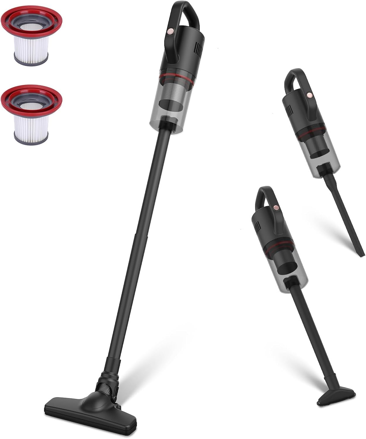 KEROMEE Cordless Vacuum Cleaner 3 in 1 Lightweight Hand-Held Stick Vacuum Small for Hard Floor Car Pet Hair Cleaning