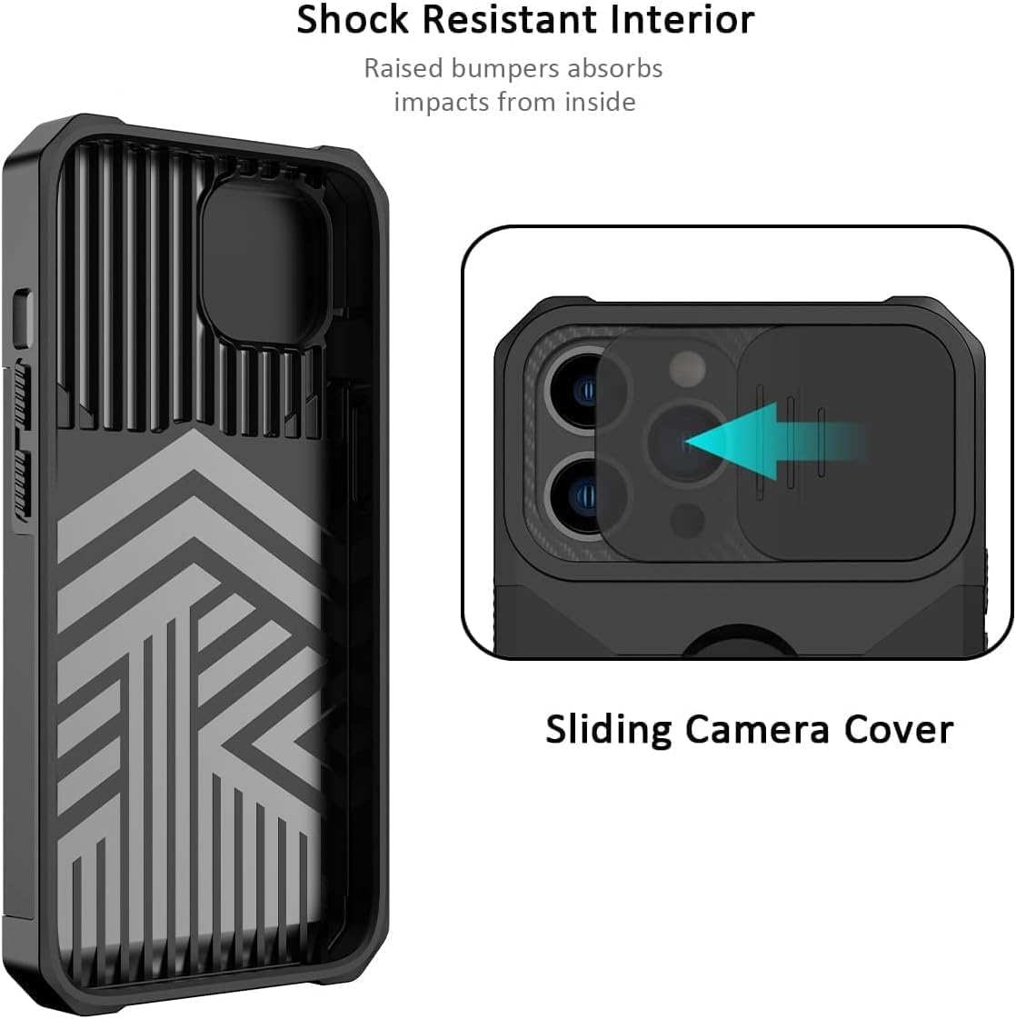 Case for Iphone 13 Pro Max Case 6.7'' with Stand, Credit Card Slot, Military Grade Shockproof Portective Case, Slide Camera Cover, Compatible with Magnetic Car Mount Holder (Purple) - Rose Gold image number 6