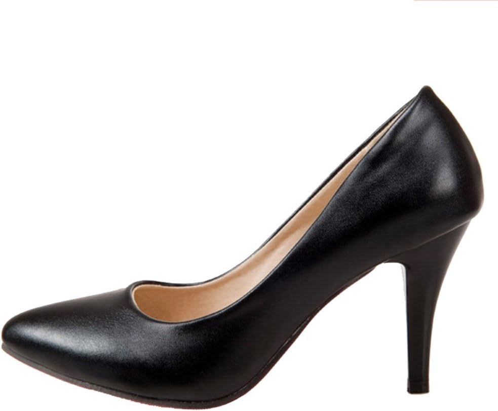 Working Heels with Thin Heel and Pointed Toe Business Pumps image number 3