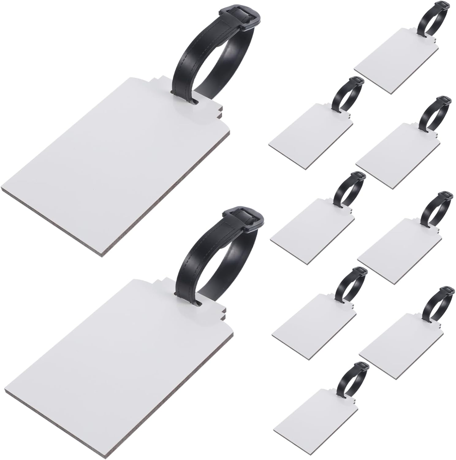 STOBOK Thermal Transfer Luggage Tag Blank Suitcase Tags DIY for Travel Cruise Ship Holder image number 5