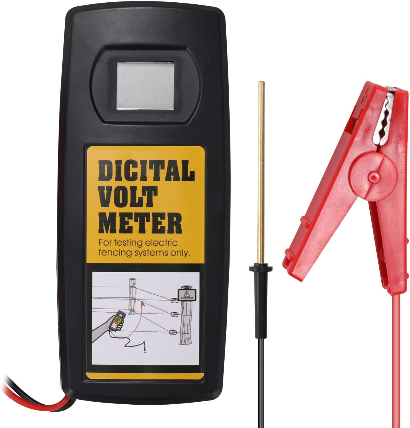 Mingzhe 9.9KV Digital Fence Tester Home Garden Horse Livesto Electric Fence Voltmeter LCD Display Wi Backlight image number 5