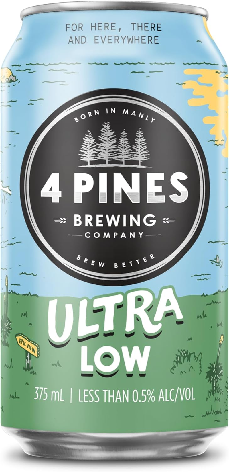 4 Pines Ultra Low Beer 4 X 375 Ml