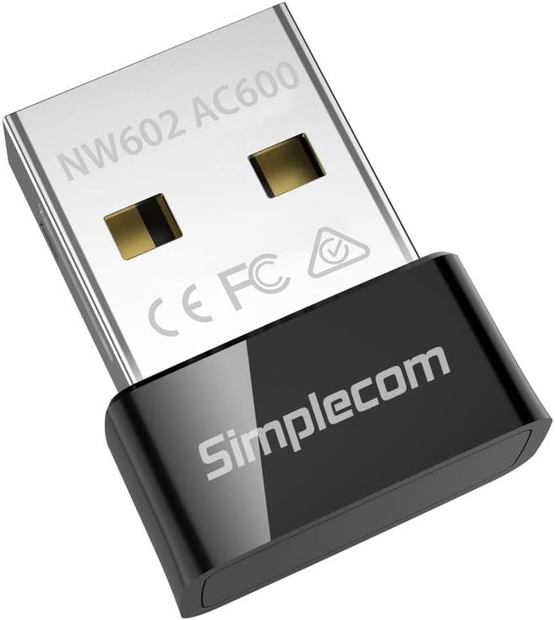 Simplecom NW602 AC600 Dual Band Nano USB Wifi Wireless Adapter image number 2