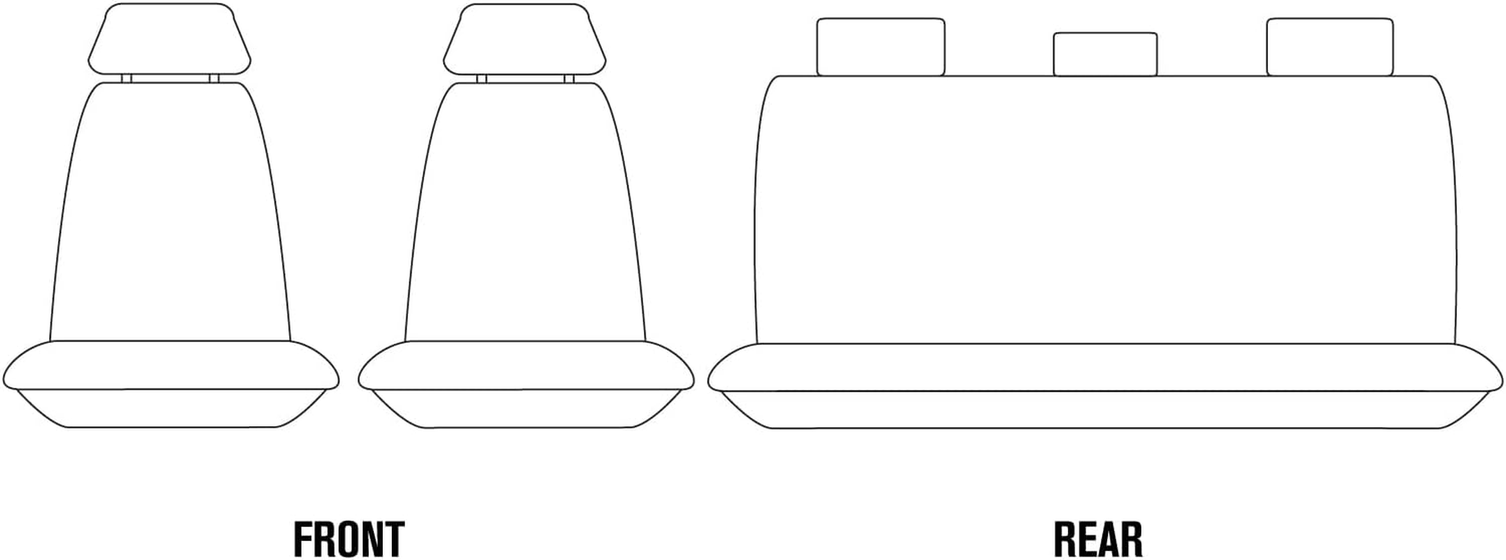 For Toyota Hilux Dual Cab 2009-2015 TRADIES Black Canvas Seat Covers image number 3