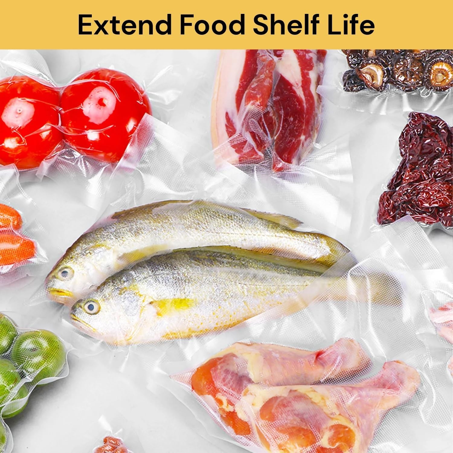 EZONEDEAL Vacuum Sealer Bags | Vacuum Food Sealer Roll Bags 28Cm X 5M Saver Seal Storage Heat Commercial Grade Bag Rolls for Food Saver and Sous Vide (1) image number 3