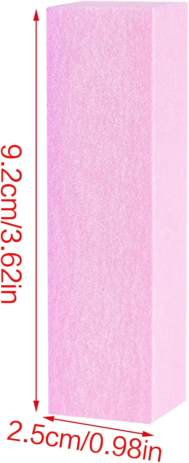 Rulbelok 4-Sided Nail File Blocks Sponge Nails Polish Sanding Buffer Strips 10Pcs Professional Nail Buffers Nail Grooming Tools - Purple image number 6