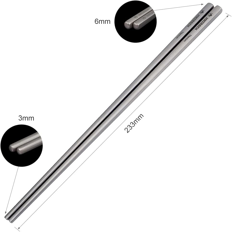 Lightweight Chopsticks for Noodles Rice Cutlery Cookware for Home Camping Hiking Picnic image number 5