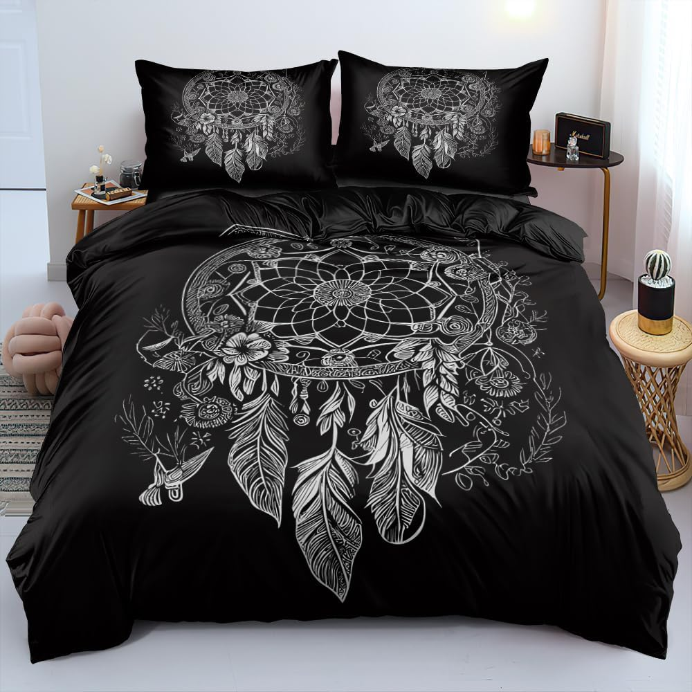 Holiyjog Galaxy Duvet Cover Space Bedding Set Full Size for Teen Kids, for Boys and Girls Purple Bed Set Printed with 1 Comforter Cover and 2 Pillowcases