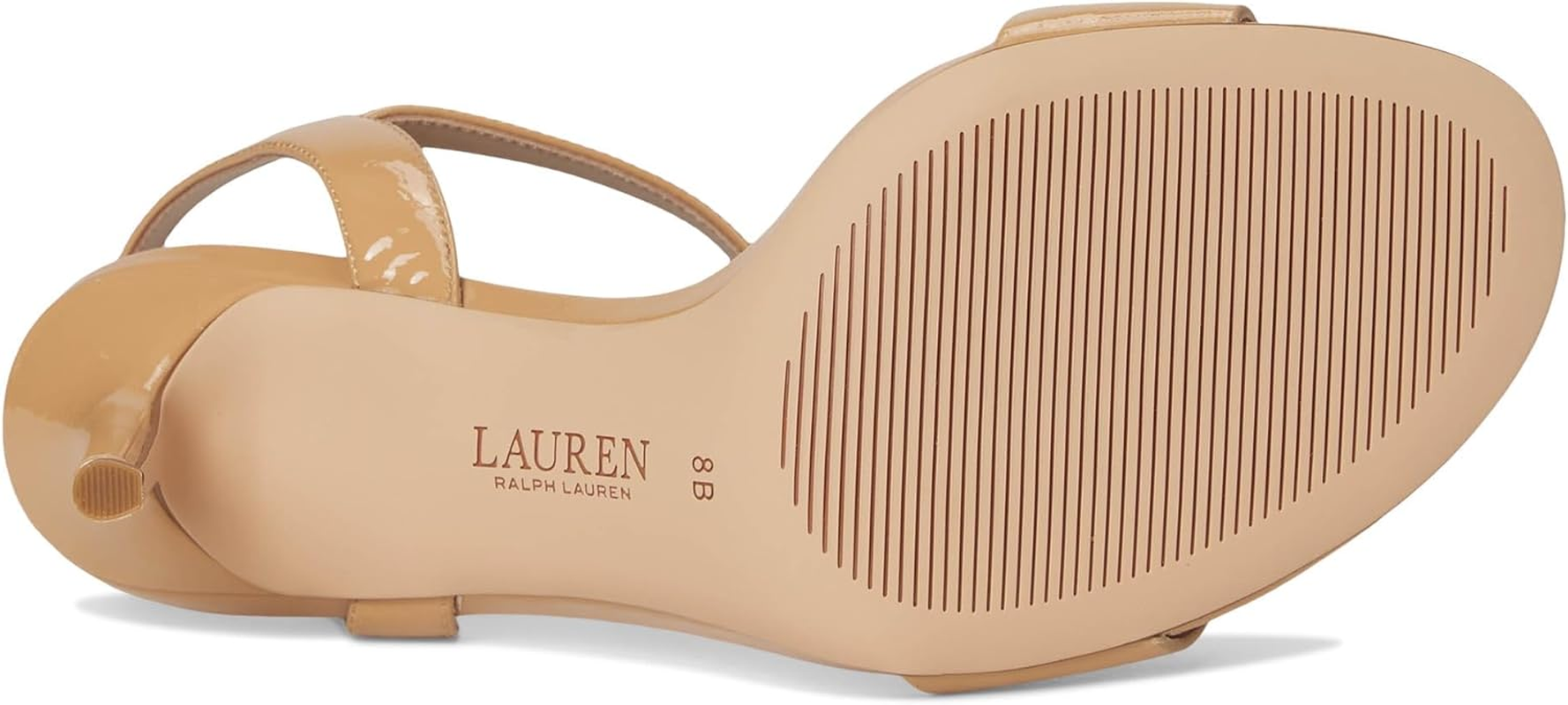 Lauren Ralph Lauren Women'S Gwen Crinkle Patent Leather Sandals image number 3