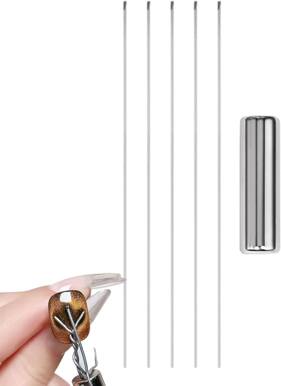ETUCYNG Magnet for Nails,Nail Magnet for Cat Eyes Gel Polish | Strong Suction Wire Manicure Tool Art Design Beauty Care for Home, Studio & Girls Women image number 1