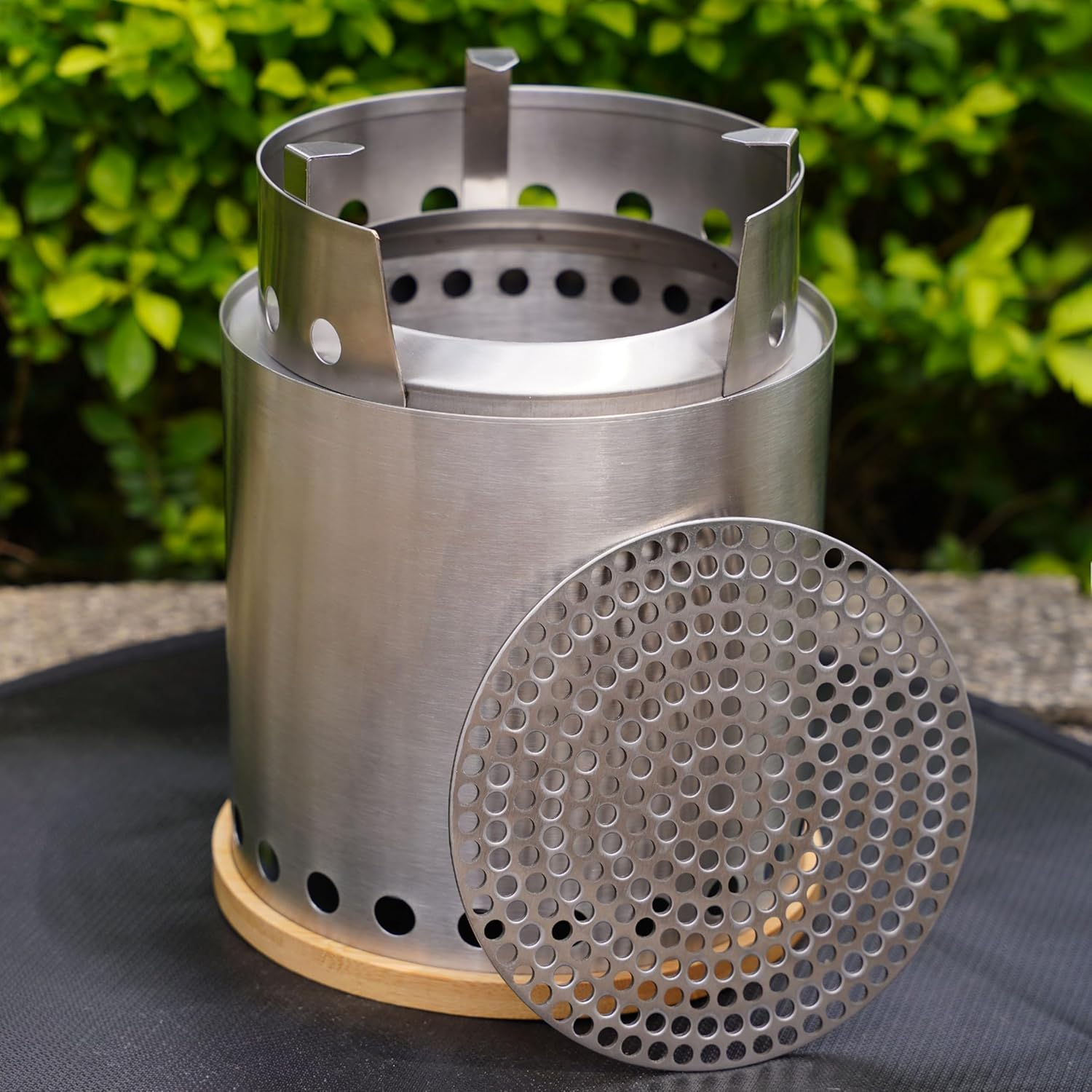 Solo Stove Accessories Pellet Adapter Fits on a Wood Grate, Prevents Pellets from Falling for Lite, Titan, Campfire and Mesa. Replace a Broken Bottom Wire. Stainless Steel SUS 304. Thickness 2Mm image number 3