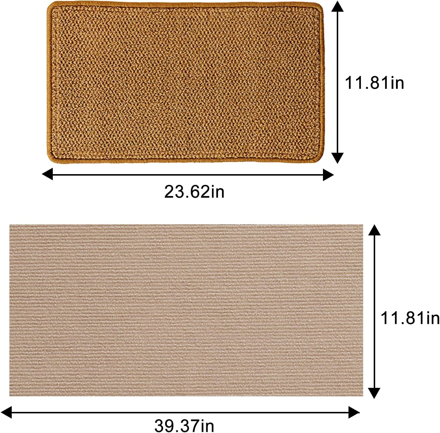 TYXHXTF 2-Piece Cat Scratching Mat Set, Brown, Protects Furniture, Durable, Non-Toxic, for Indoor Cats, Wall Mountable image number 1