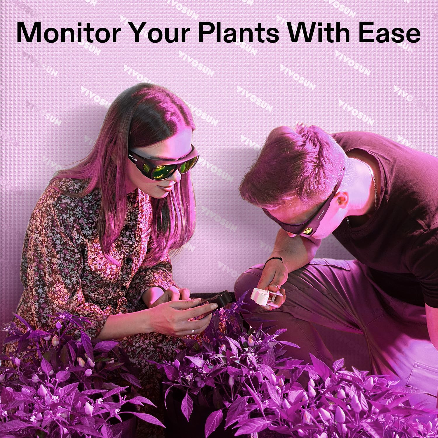 VIVOSUN 2-Pack Indoor Hydroponics LED Grow Room Glasses with Glasses Case image number 5