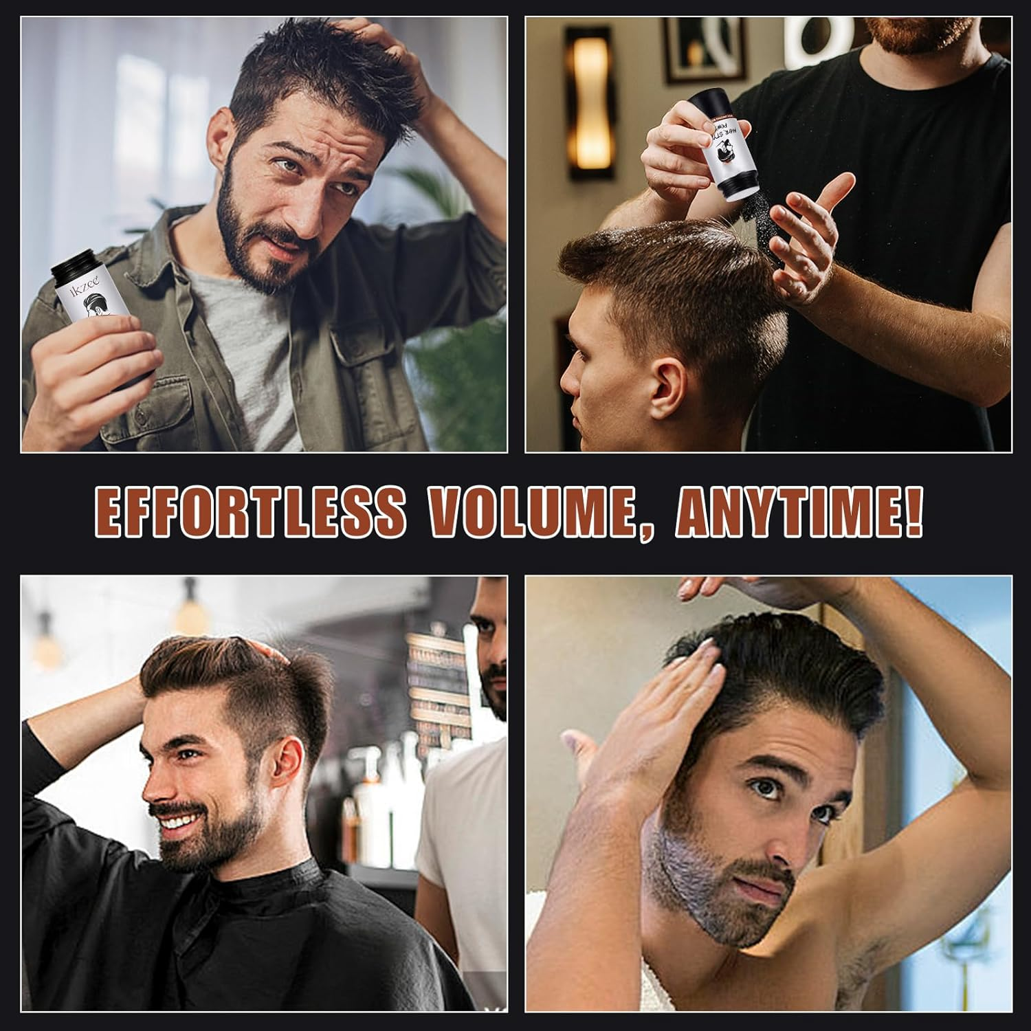 2 Pack Hair Styling Powder, Hair Styling Powder for Men, Texturizing Powder, Adds Volume to Hair, Matte Look and Natural Finish, Easy to Apply image number 1