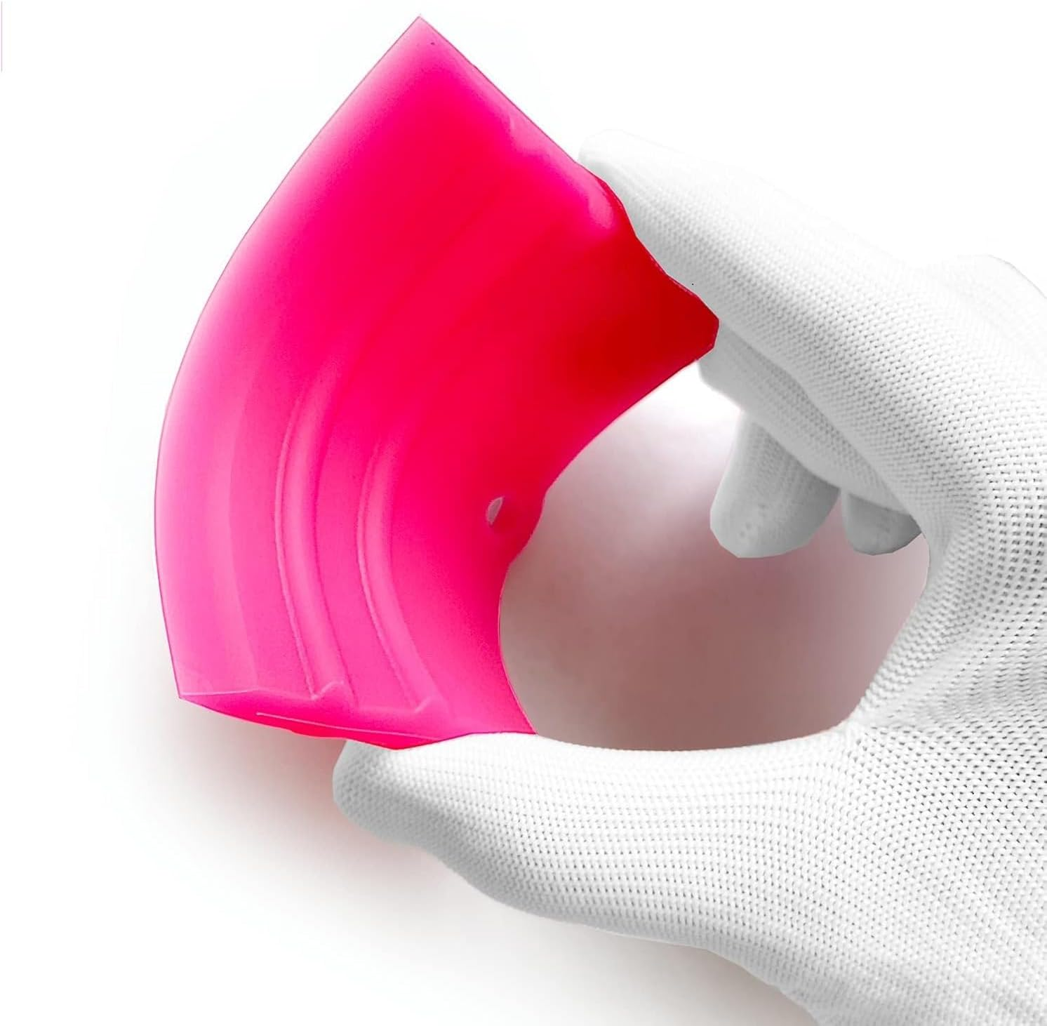 Squeegee, Flexible Small Squeegee for Car Paint Protection Film, Vinyl Wrap, Tinting Film and Screen Printing, Water Blade for Sink, Glass, Tiles, Mirror (Pink, One Size) image number 4