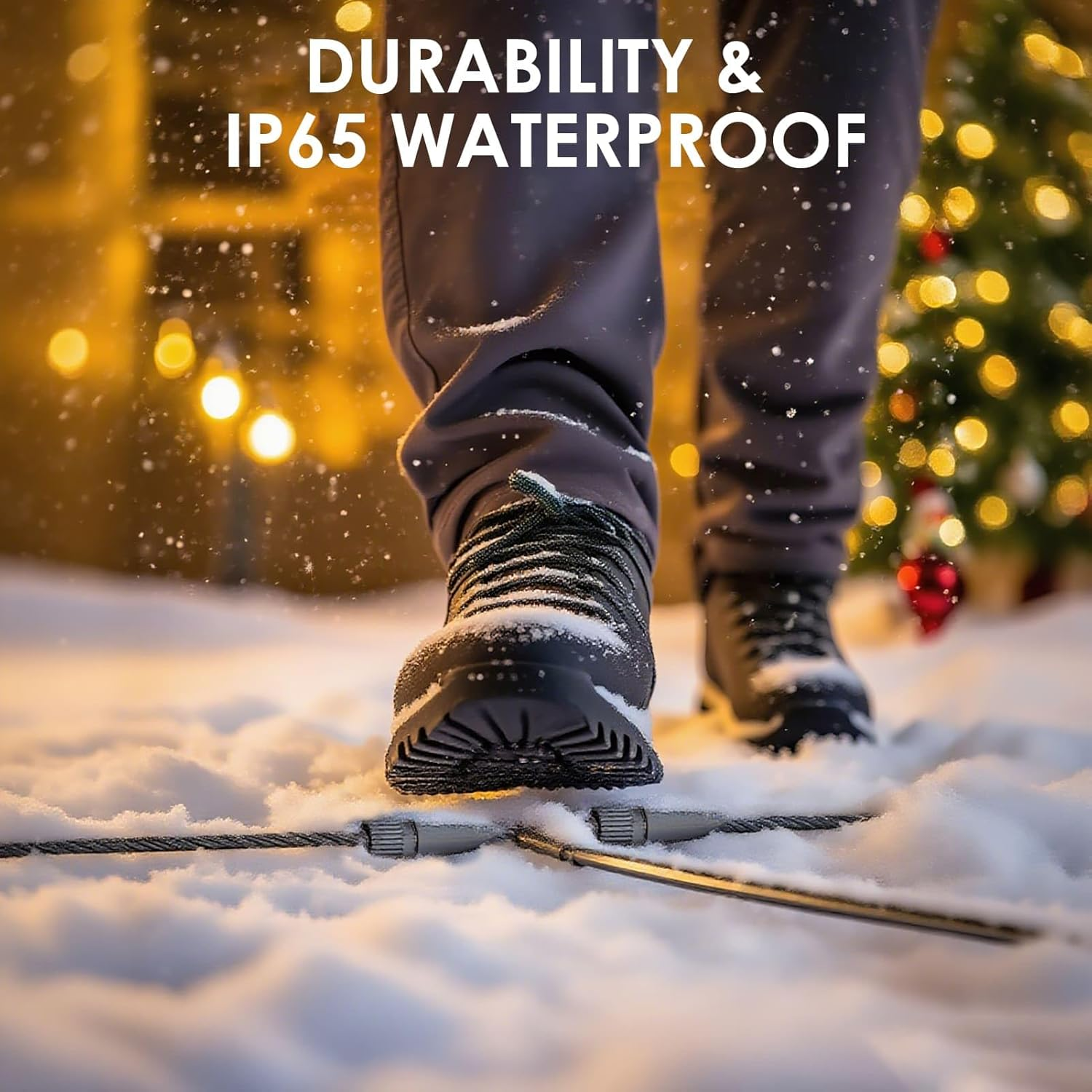 Yowin Christmas Lights Connector 2 Pin Splitter for Christmas Lights, Transformer Connectors 1-To-2 Electrical Connector, IP65 Waterproof Socket Adapter for Outdoor Christmas Light Chain image number 2