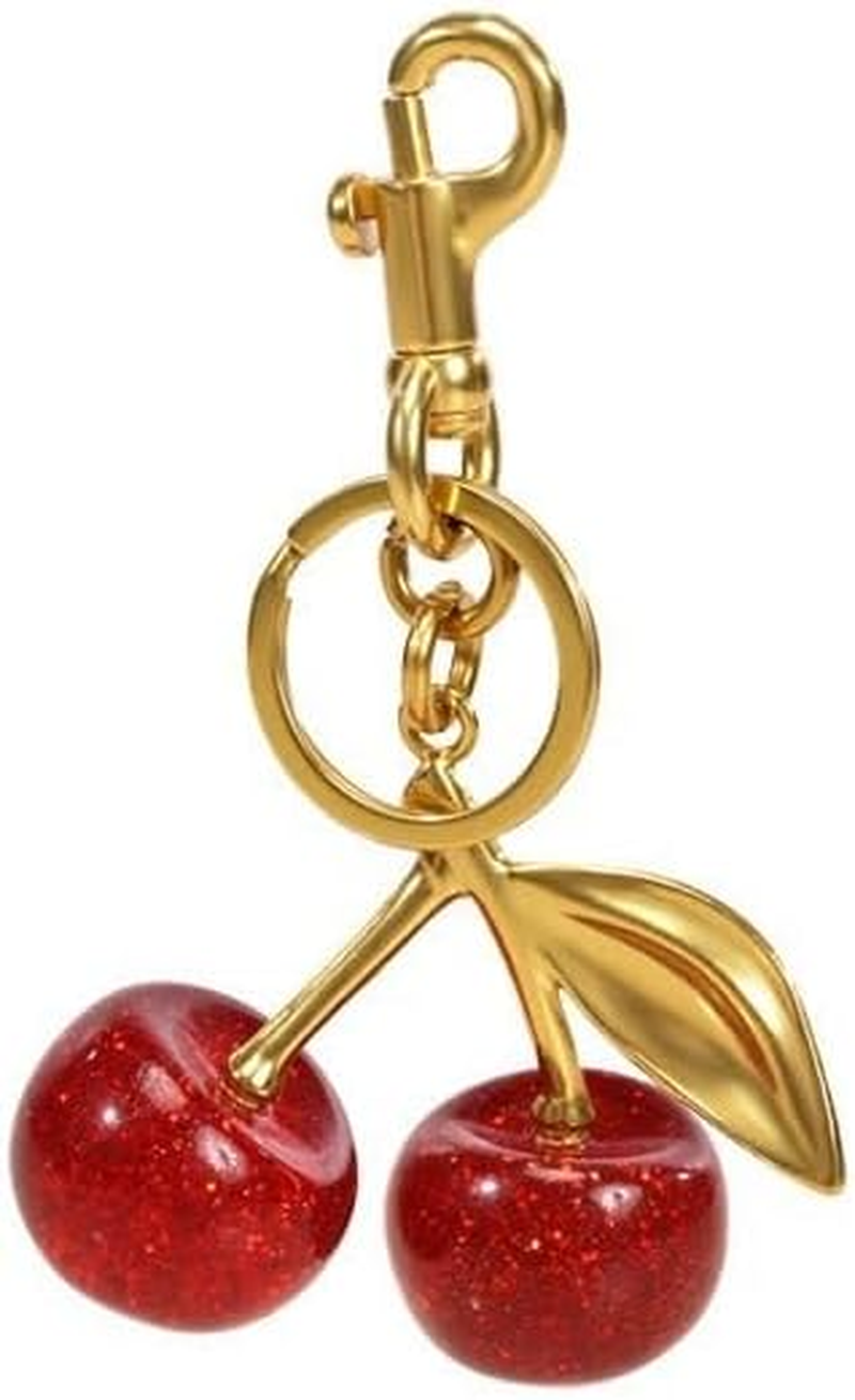 Staticlotus Jewelry Bag Decoration, Ritual, Little Fun, Delicate Keychain Crystal Cherry Car Cherry Metal